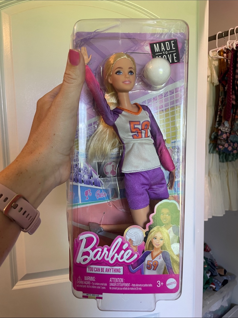 Barbie Girls Purple Volleyball Player Doll - 59